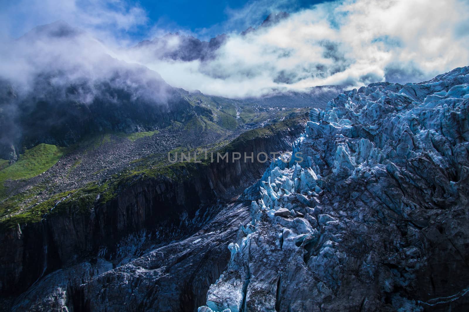 glacier in the French Alps