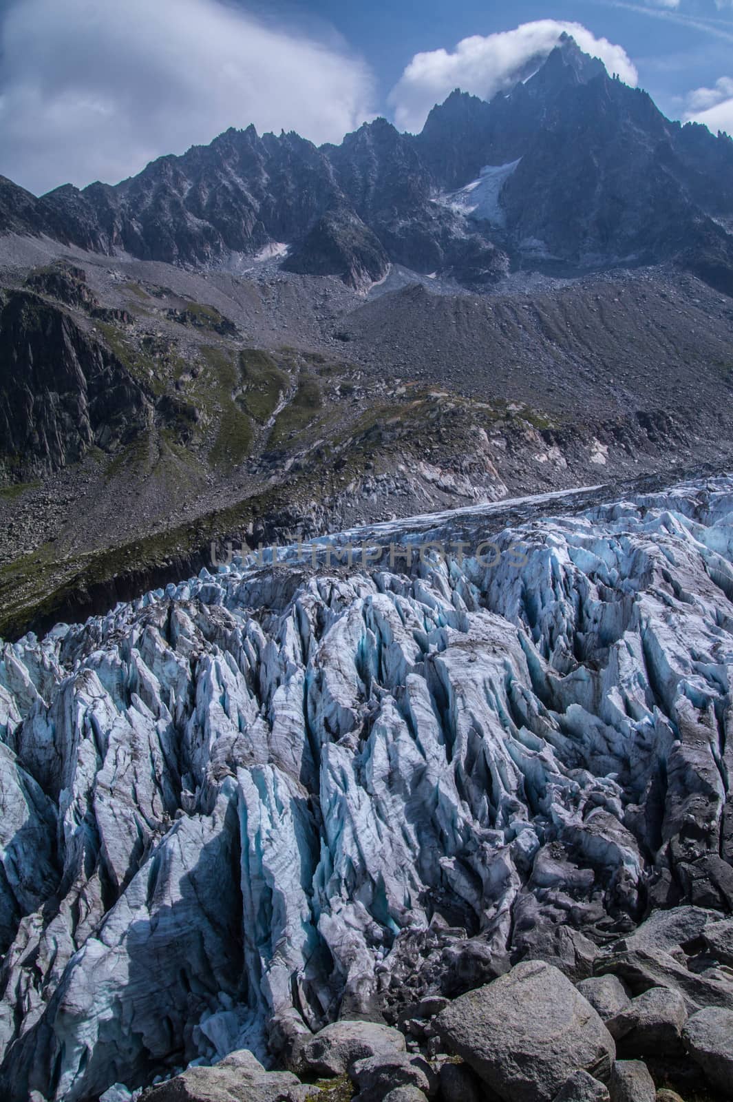 glacier in the French Alps