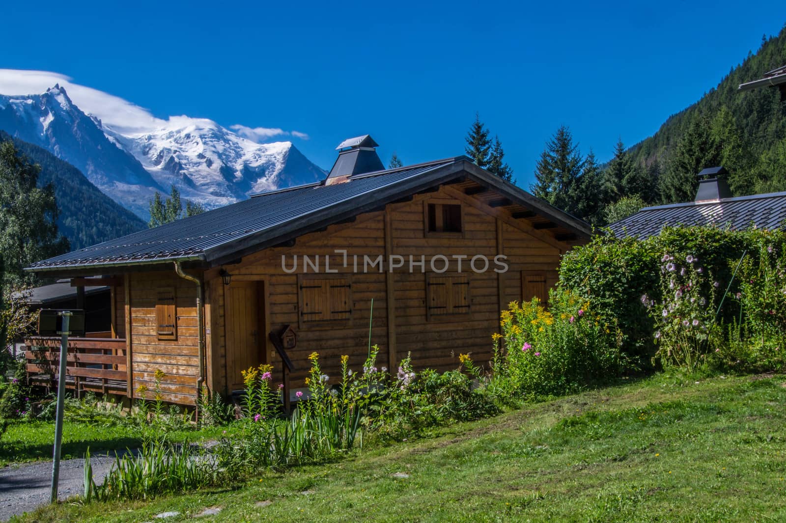 landscape of the French Alps