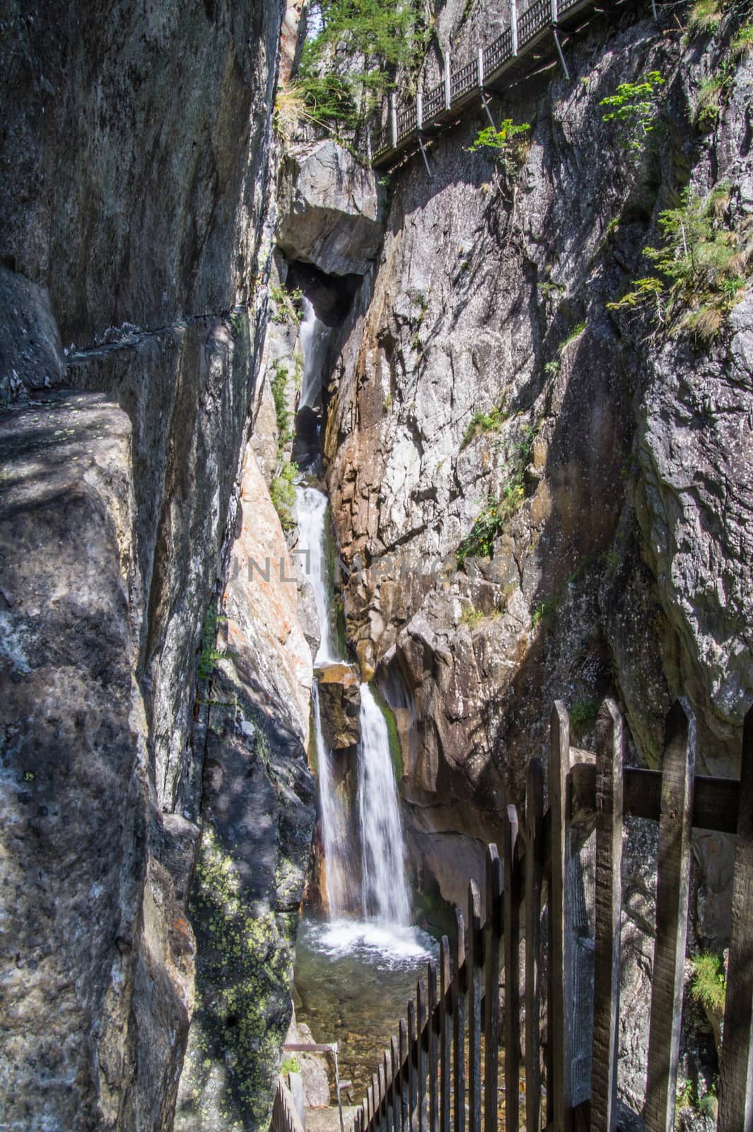 gorge in the Swiss Alps