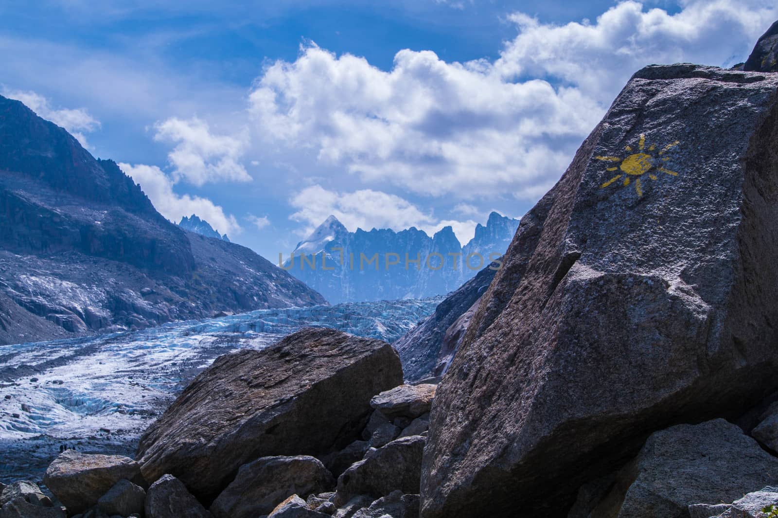 glacier in the French Alps