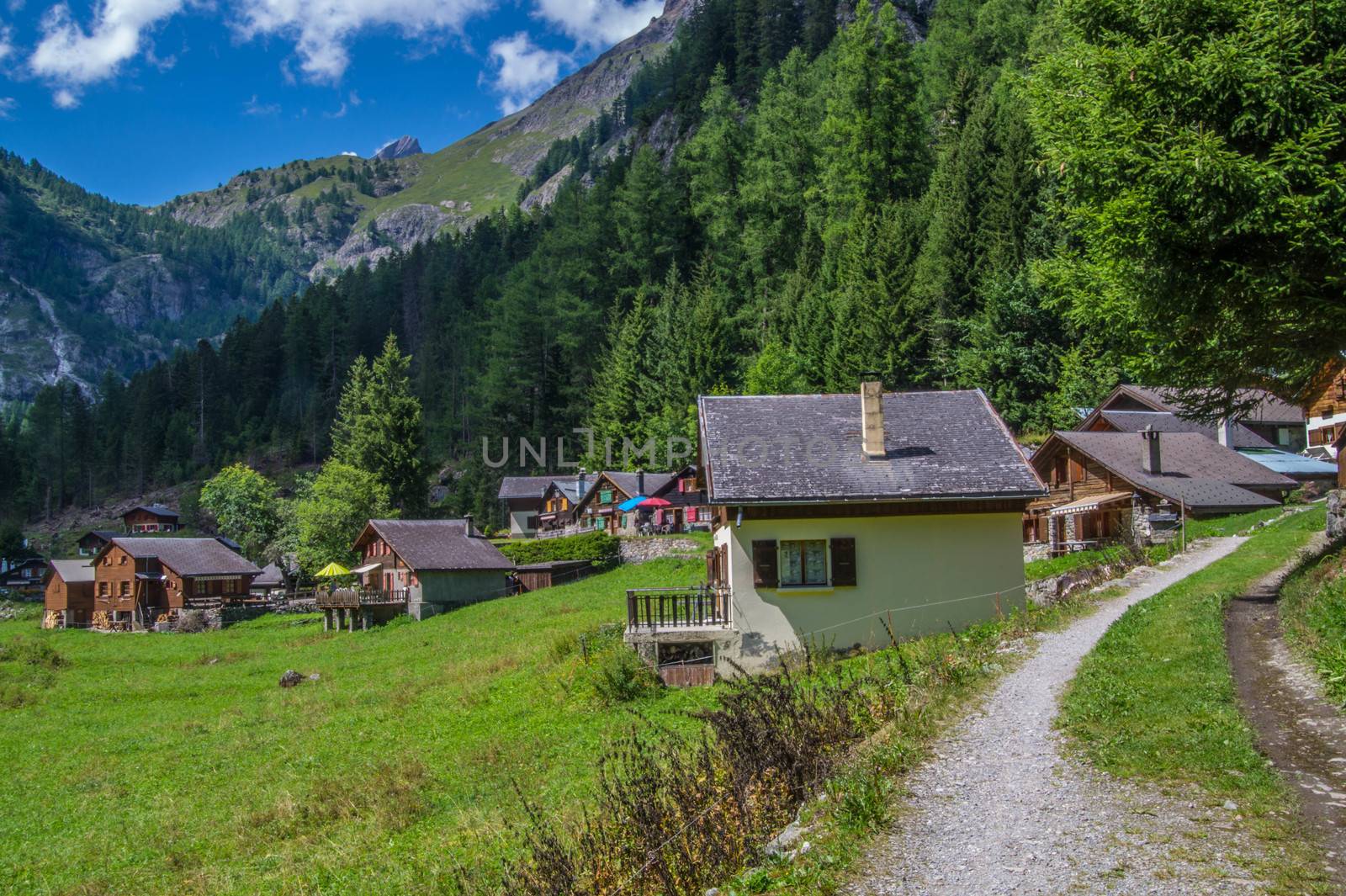 village in the Swiss Alps