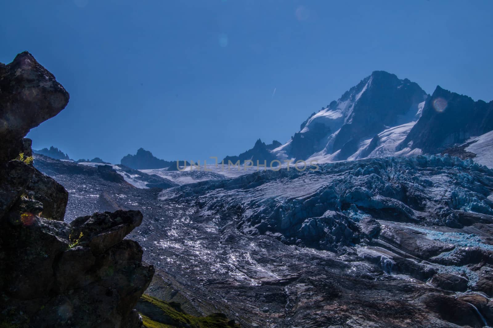 landscape of the French Alps