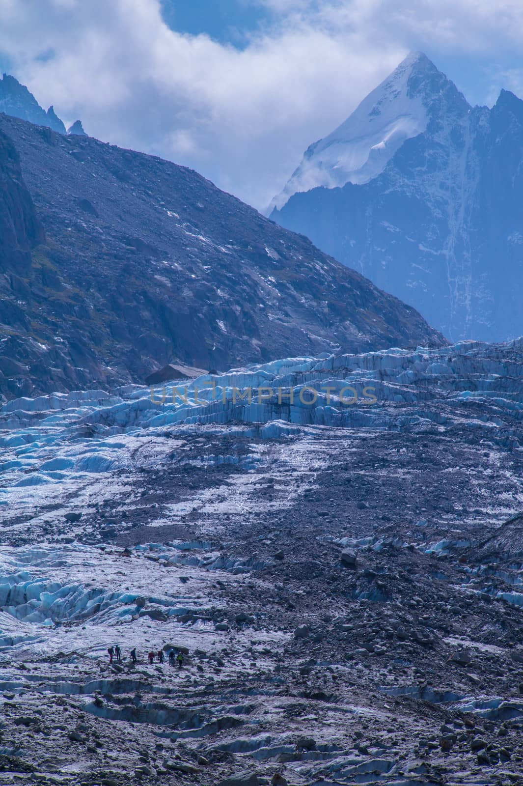 glacier in the French Alps