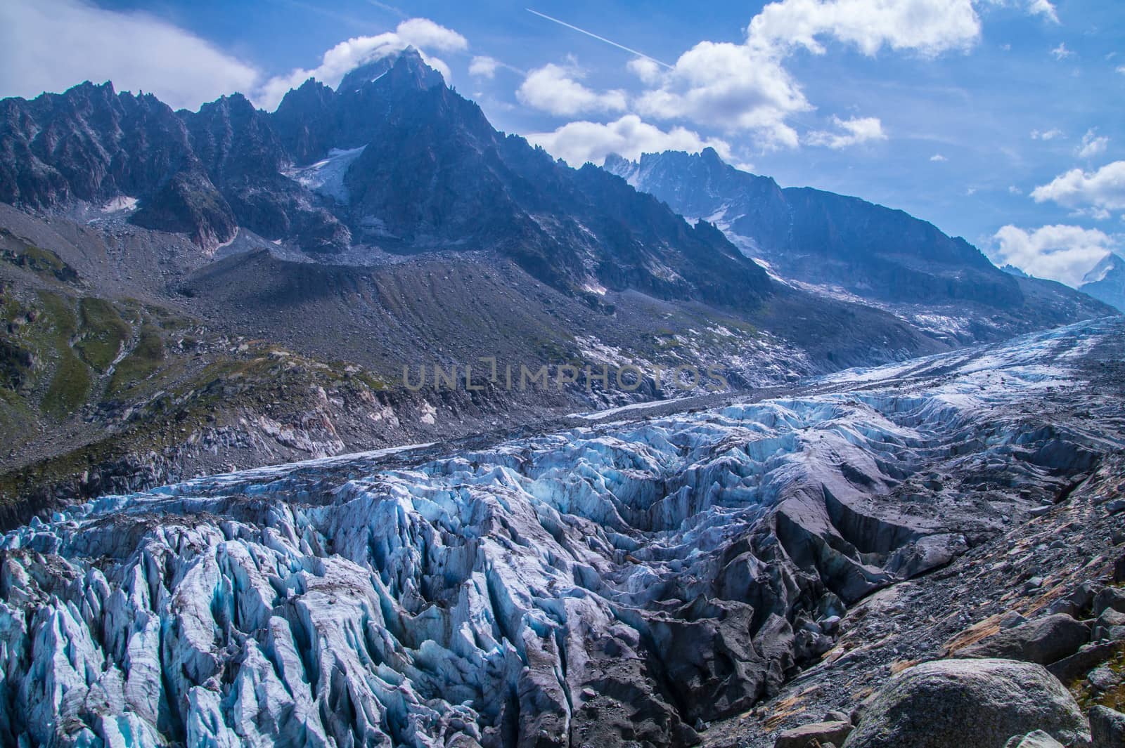 glacier in the French Alps