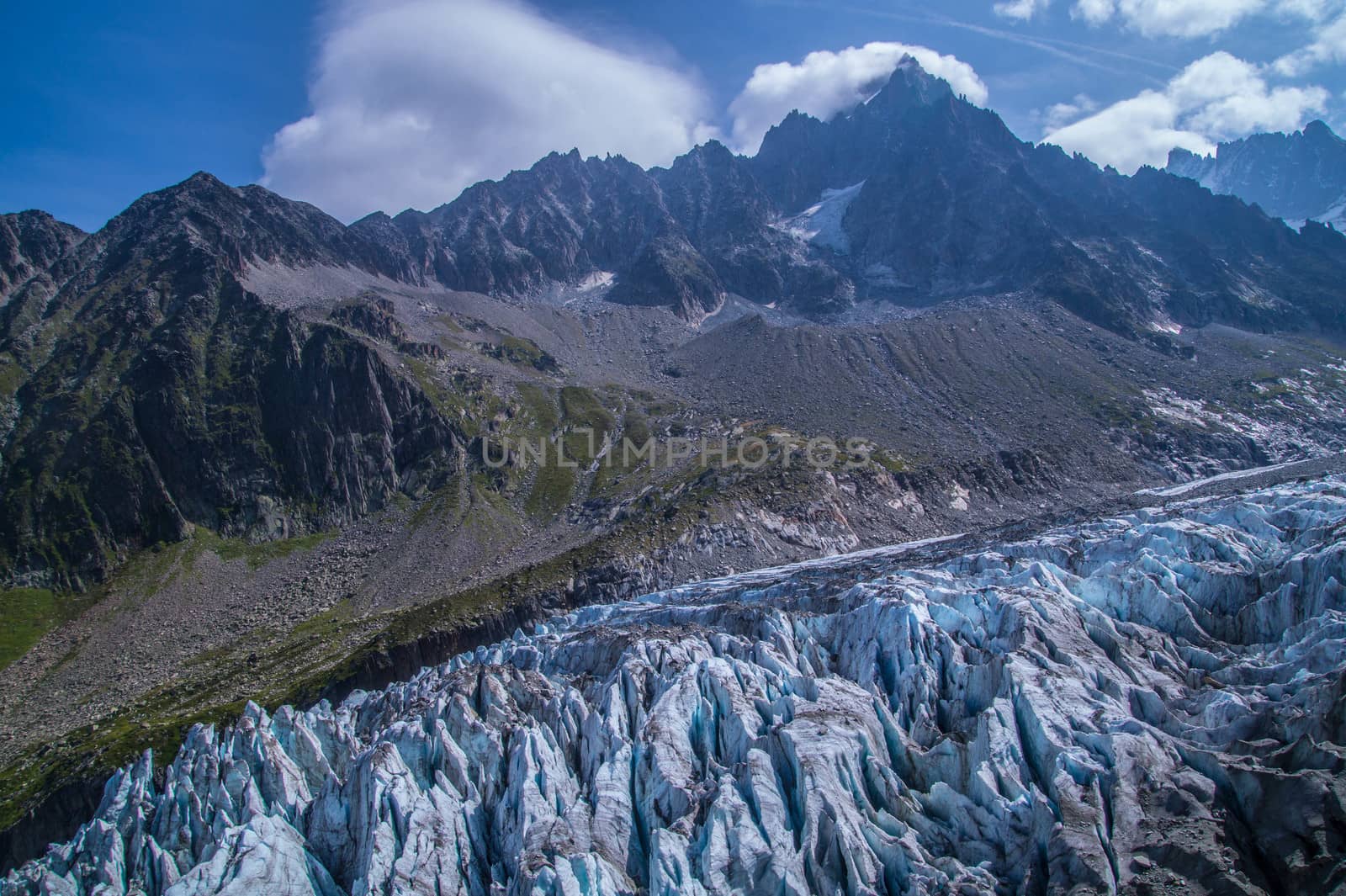 glacier in the French Alps