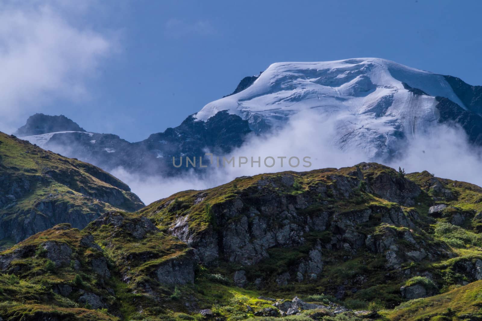 landscape of the Swiss Alps