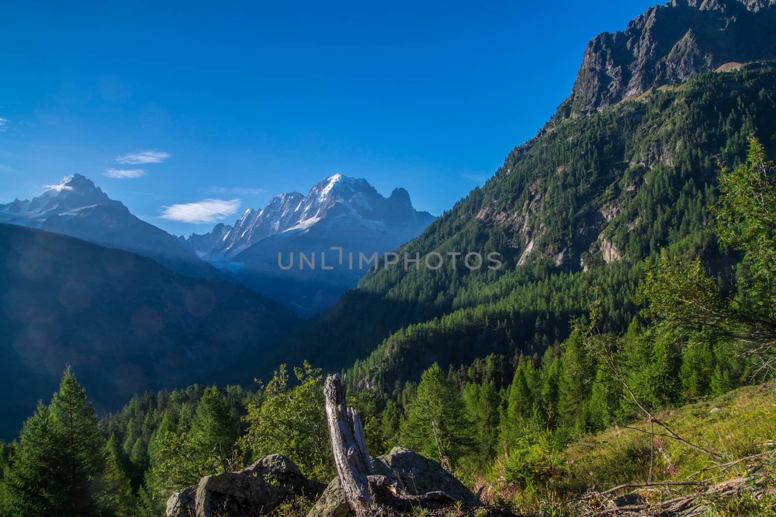 landscape of the French Alps
