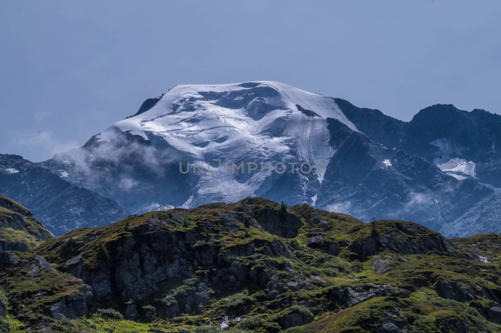 landscape of the Swiss Alps