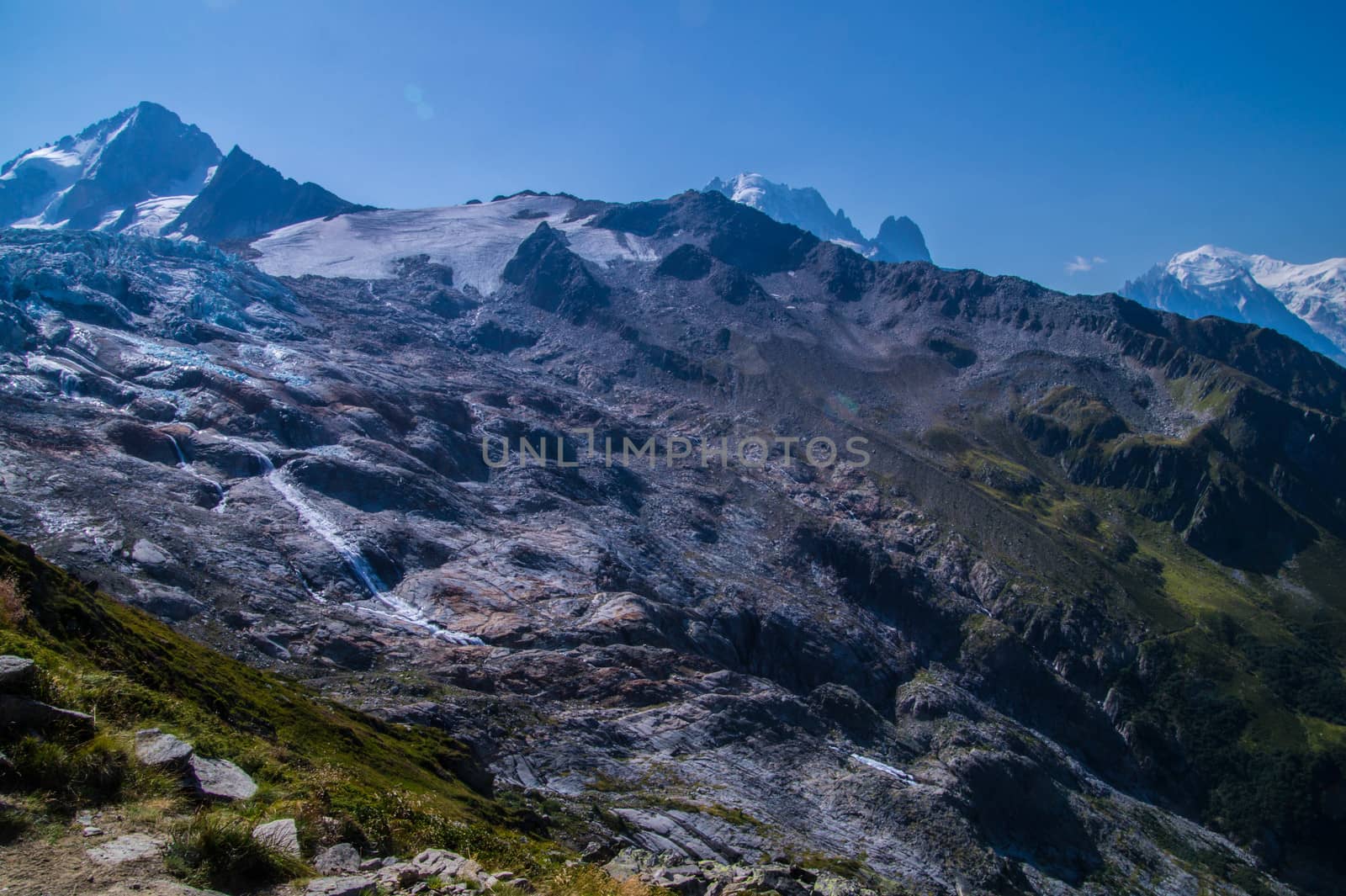 landscape of the French Alps