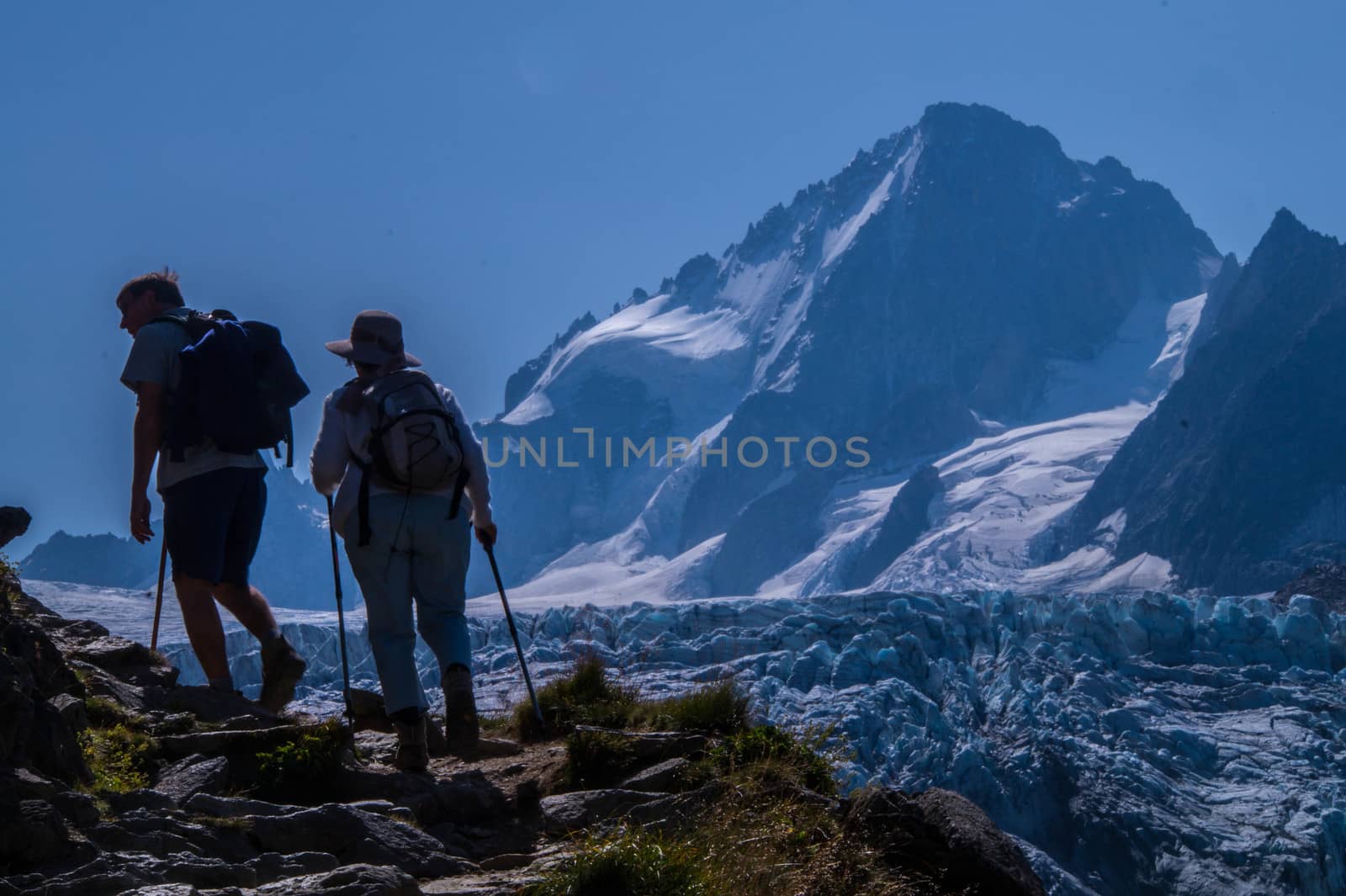 landscape of the French Alps