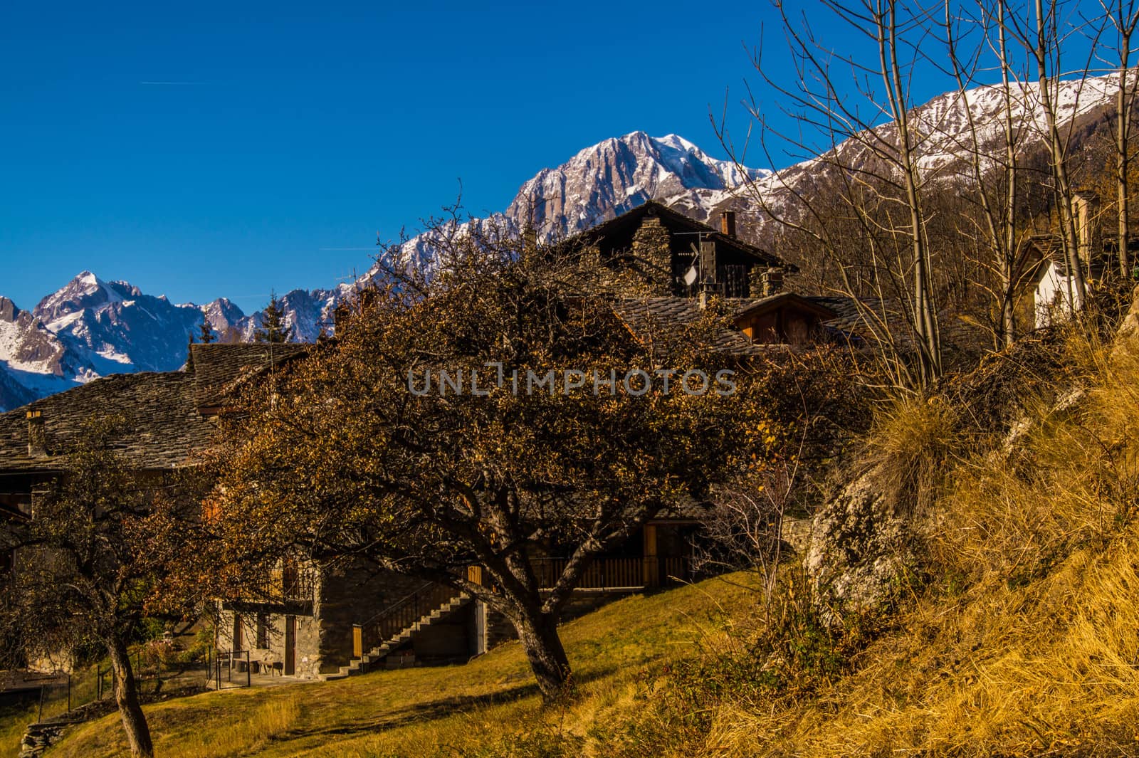 autumn landscape in the Italian Alps
