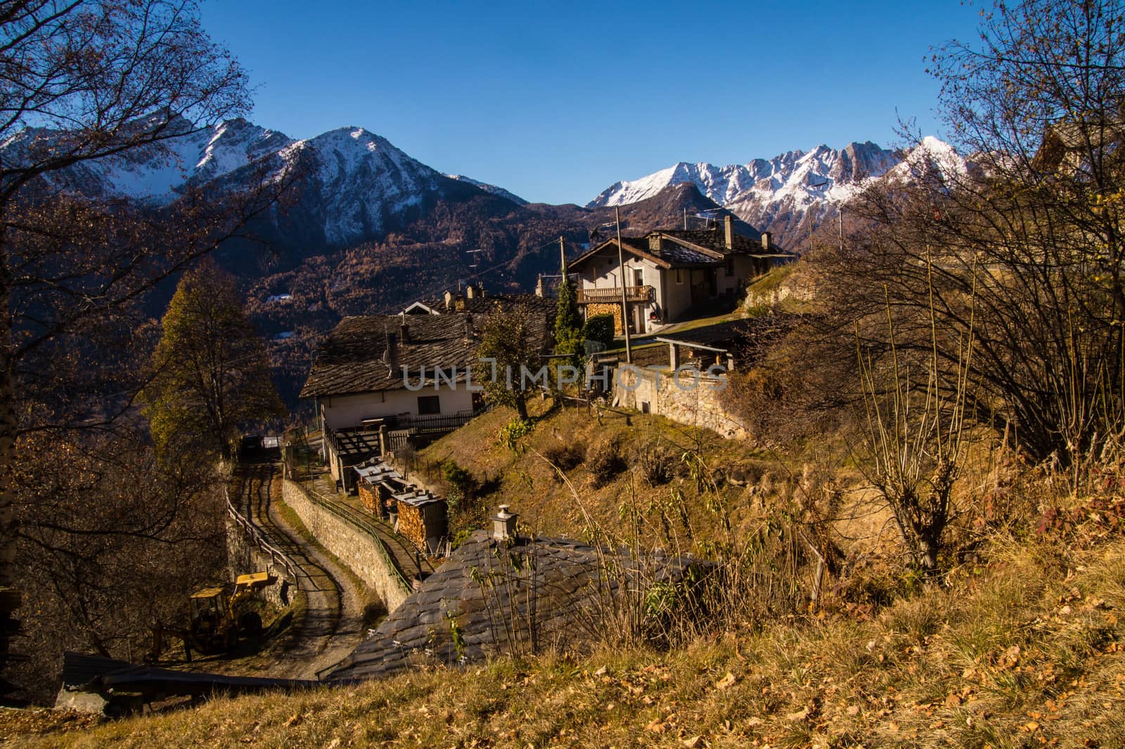 autumn landscape in the Italian Alps