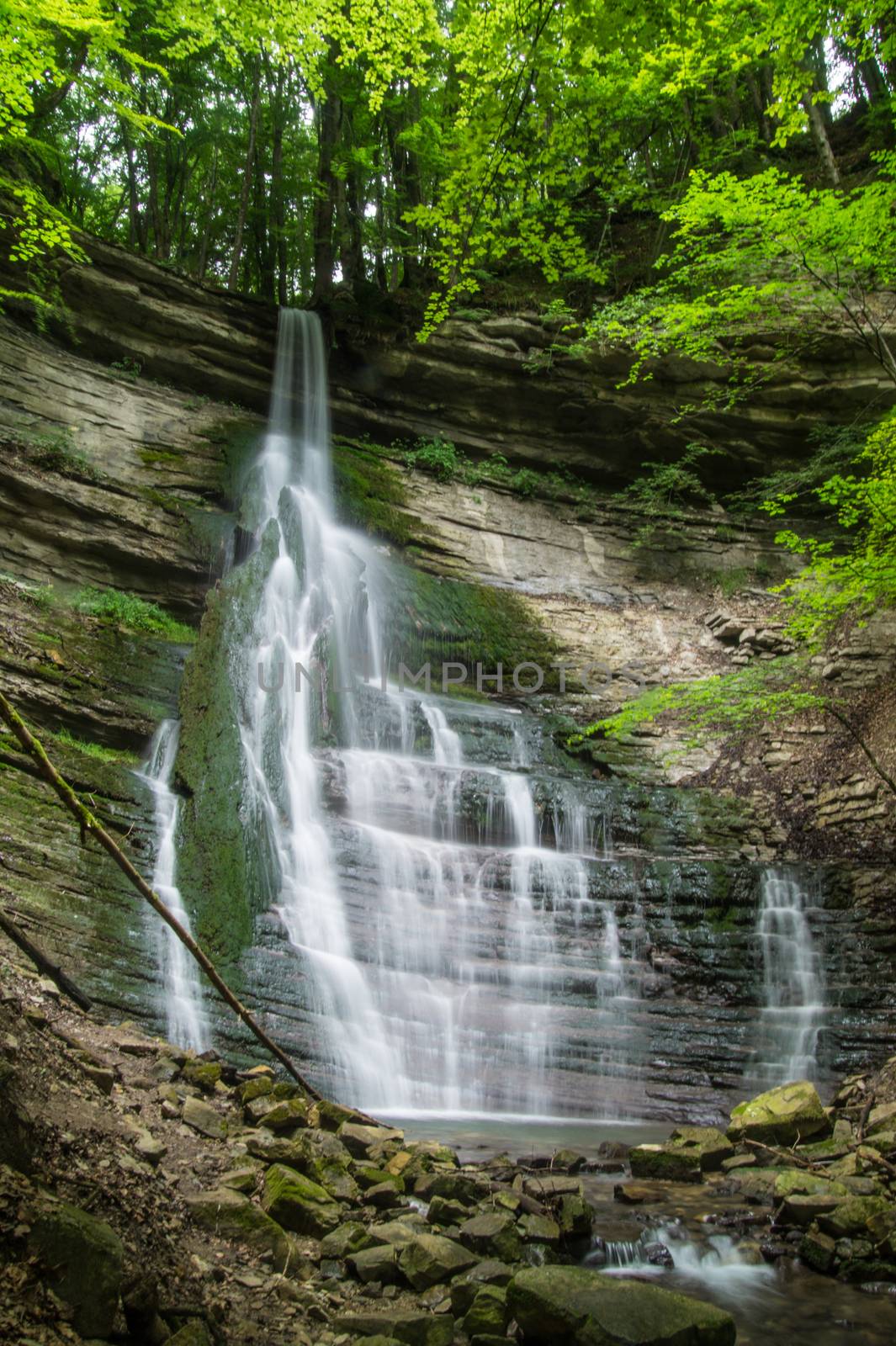 waterfall of dioca,isere,france