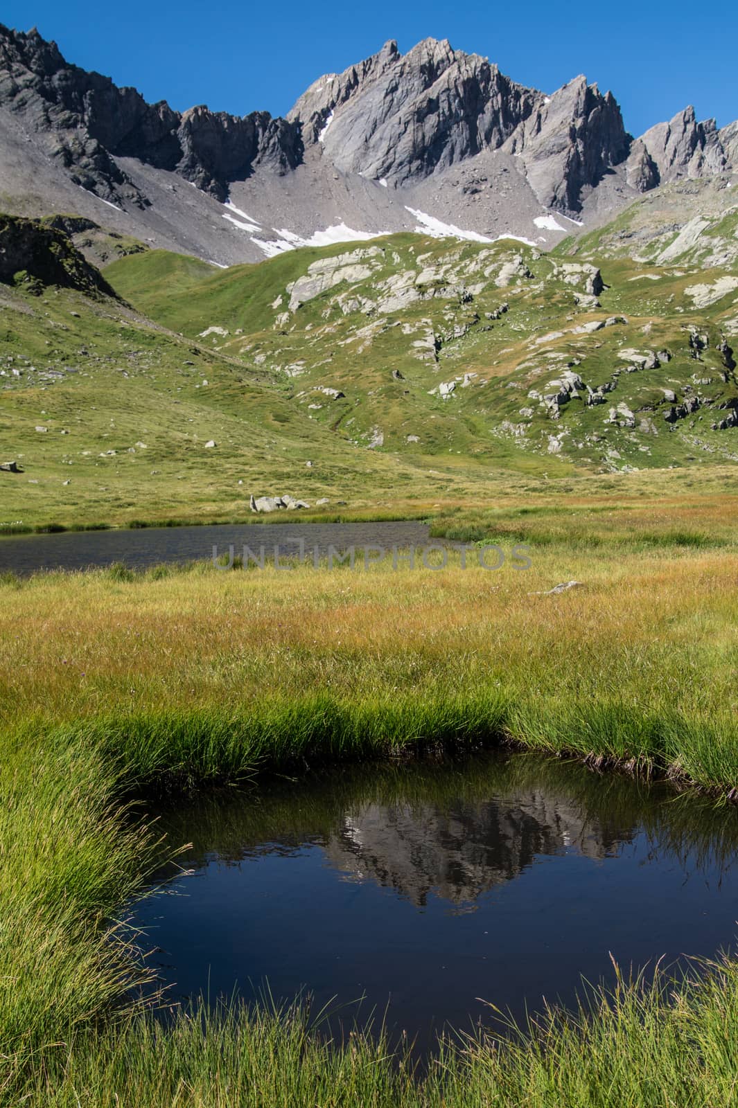 lake verney,petit saint bernard,val d'aoste,italy