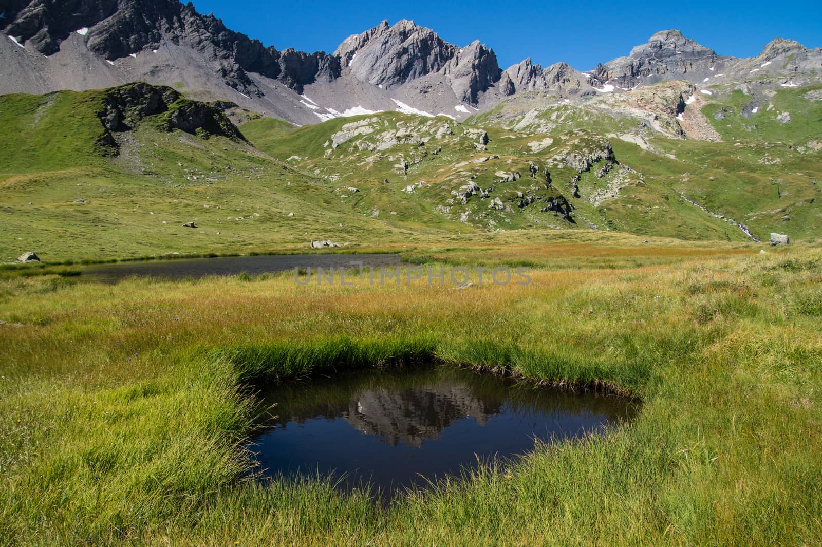 lake verney,petit saint bernard,val d'aoste,italy