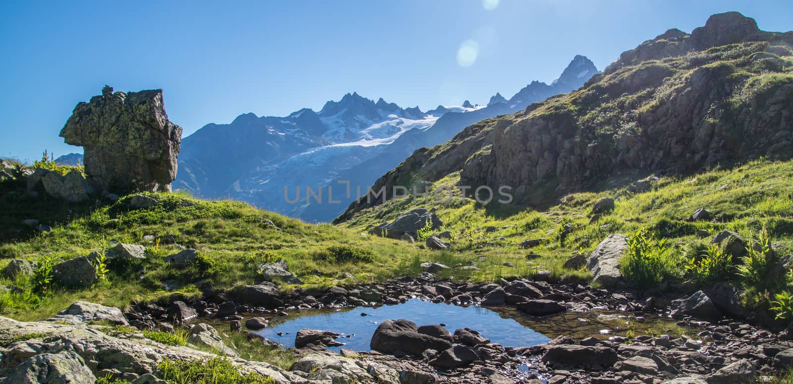 cheserys,massif of mont blanc,chamonix,haute savoie,france by bertrand