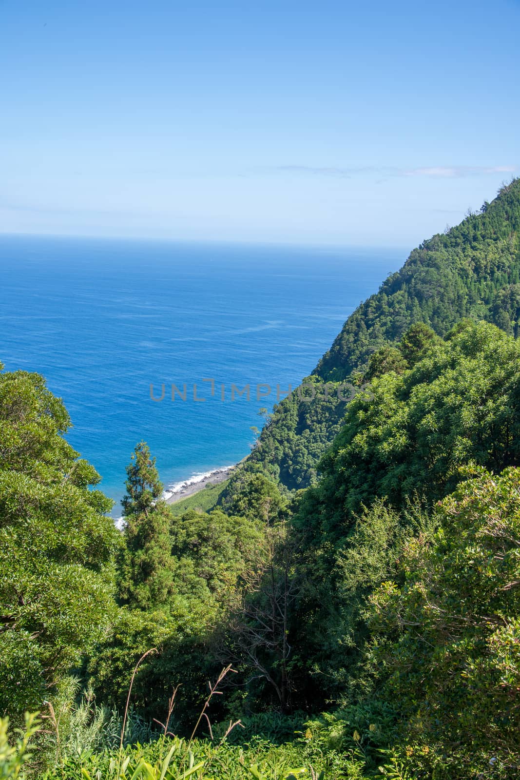 Walk on the Azores archipelago. Discovery of the island of Sao Miguel, Azores. Portugal