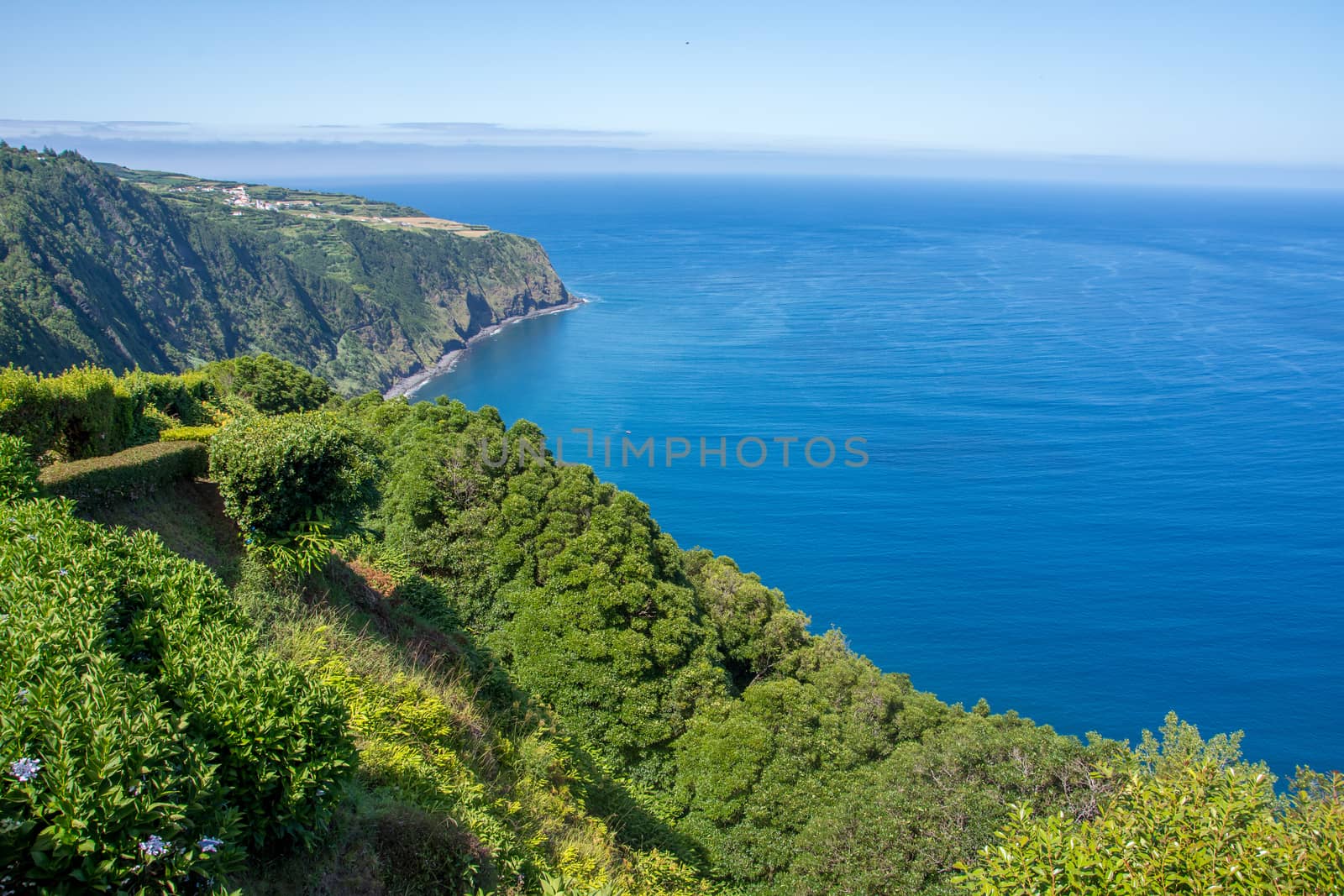 Walk on the Azores archipelago. Discovery of the island of Sao Miguel, Azores. Portugal