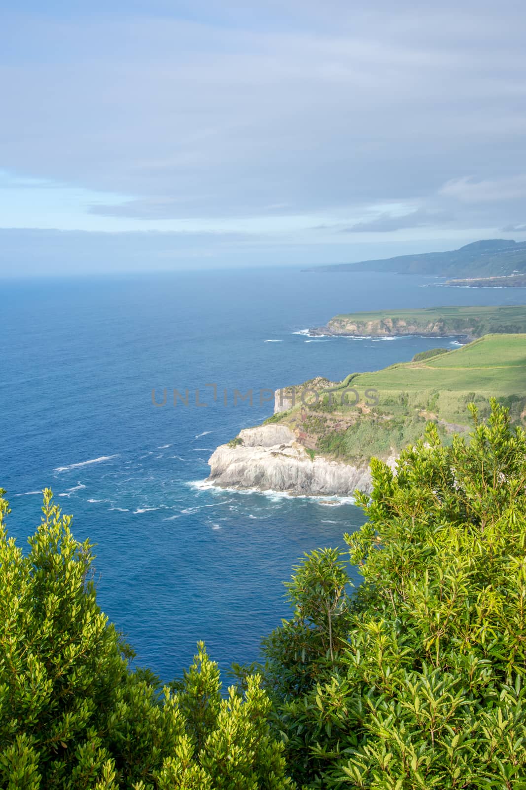 Walk on the Azores archipelago. Discovery of the island of Sao Miguel, Azores. Portugal