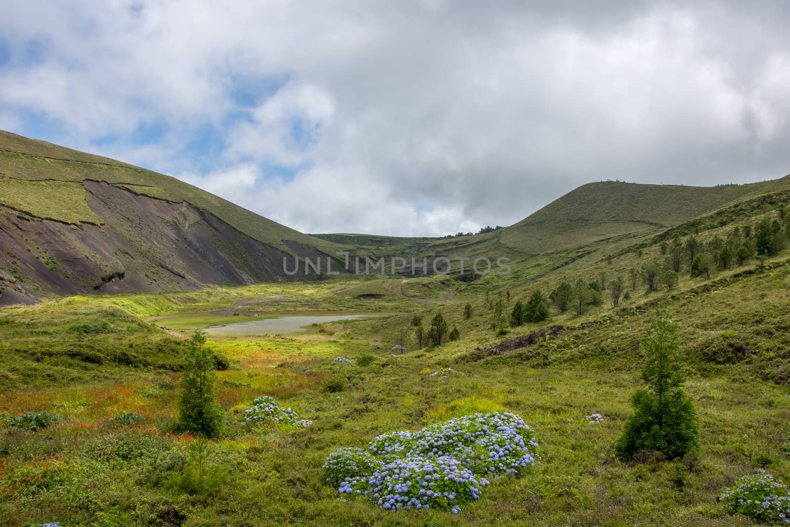 Walk on the Azores archipelago. Discovery of the island of Sao Miguel, Azores. Portugal