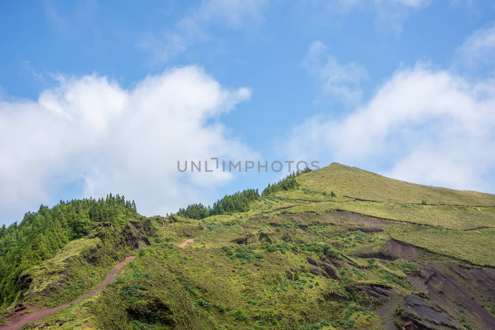 Walk on the Azores archipelago. Discovery of the island of Sao Miguel, Azores. Portugal