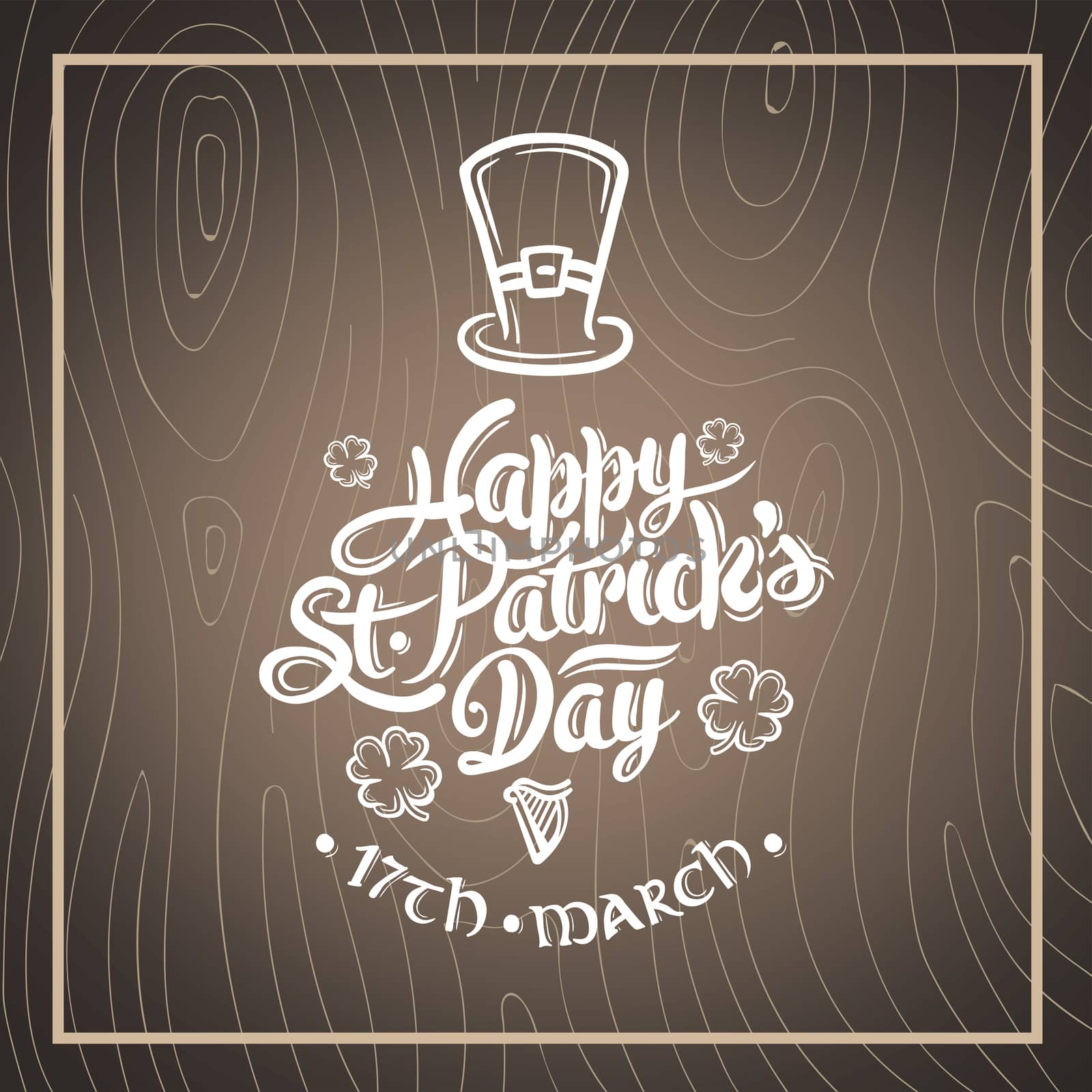 Digitally generated St patricks day greeting vector