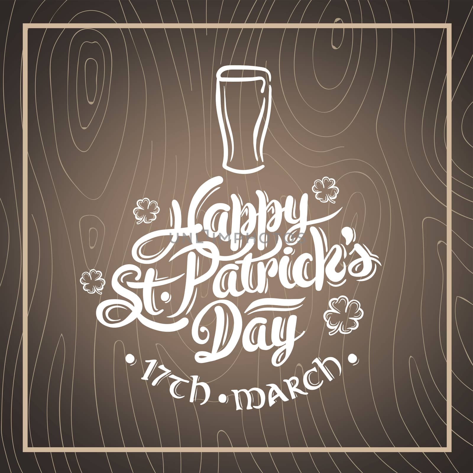 Digitally generated St patricks day greeting vector