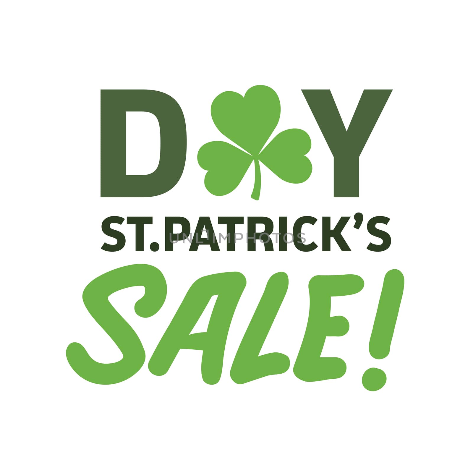 Digitally generated St patricks day sale advertisement vector