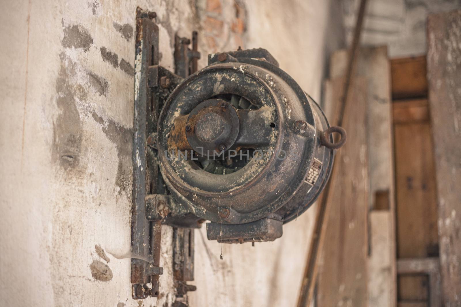 Old industrial electric motor by pippocarlot