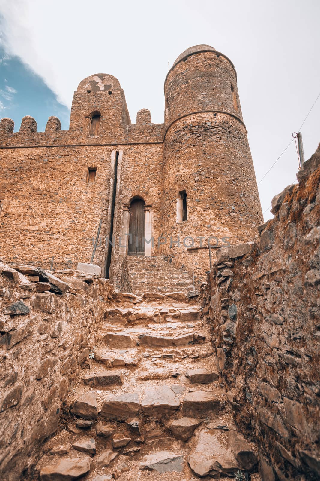 Fasil Ghebbi, royal castle in Gondar, Ethipia by artush