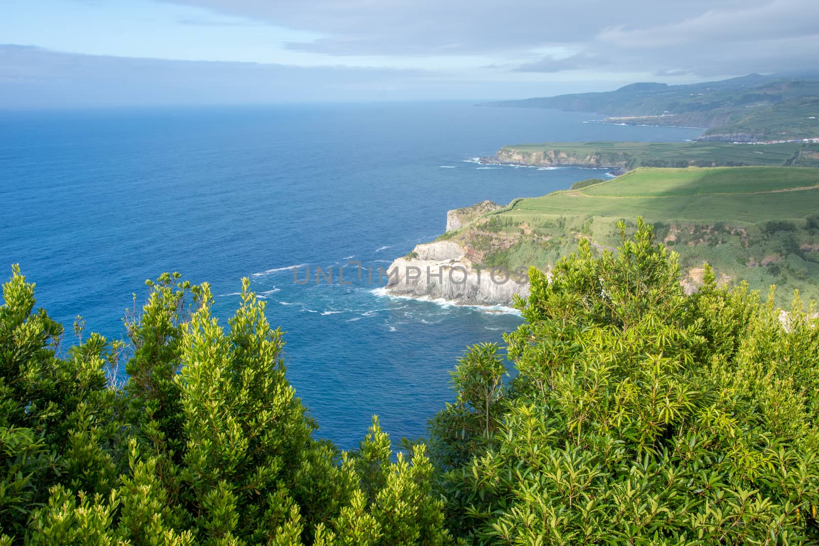 Walk on the Azores archipelago. Discovery of the island of Sao Miguel, Azores. Portugal