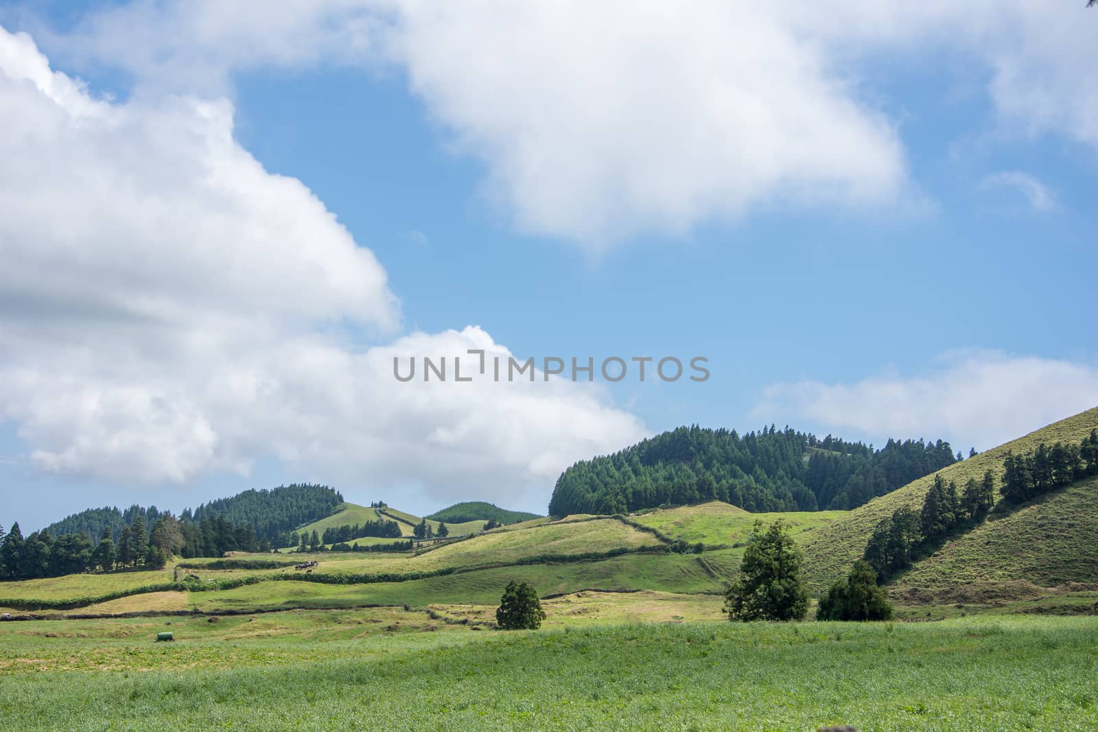 Walk on the Azores archipelago. Discovery of the island of Sao Miguel, Azores. Portugal