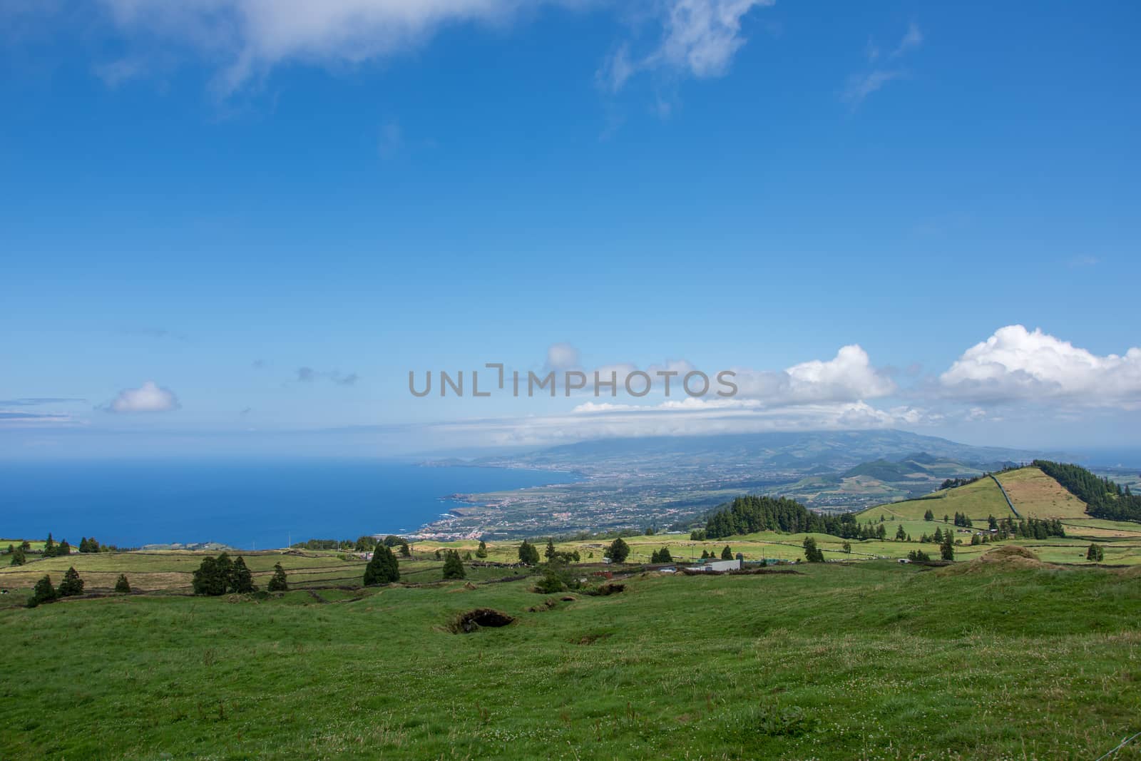 Walk on the Azores archipelago. Discovery of the island of Sao Miguel, Azores. Portugal