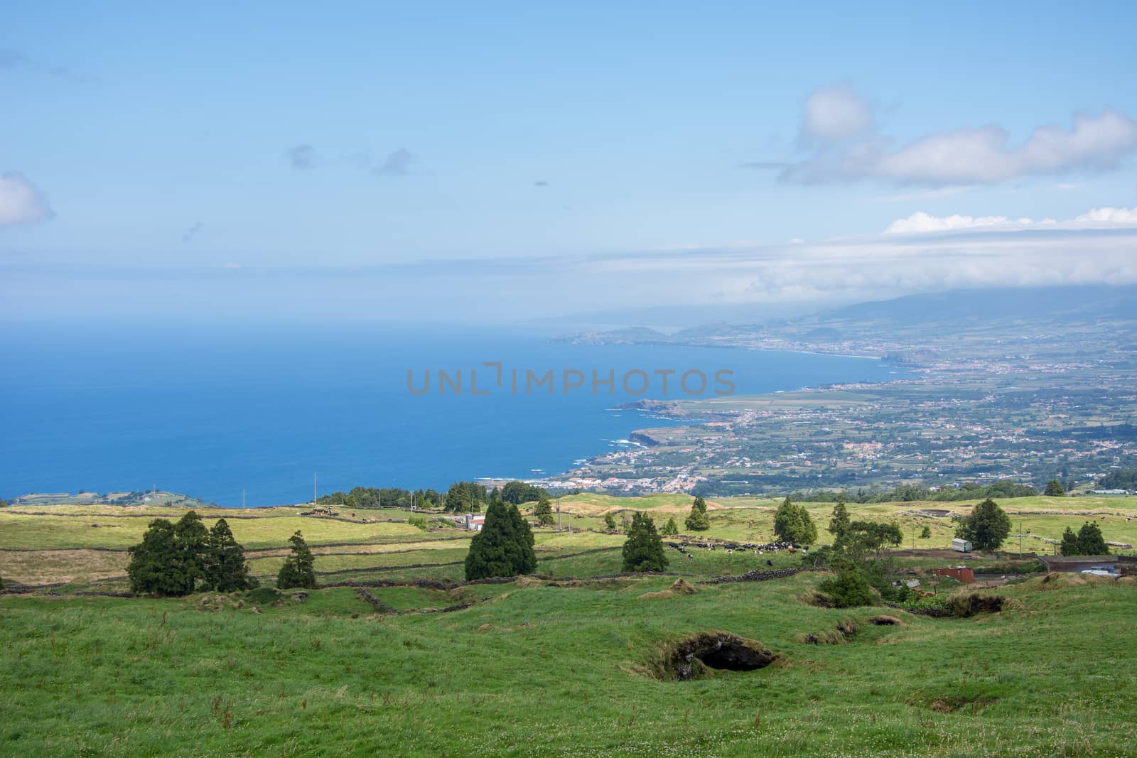 Walk on the Azores archipelago. Discovery of the island of Sao Miguel, Azores. Portugal