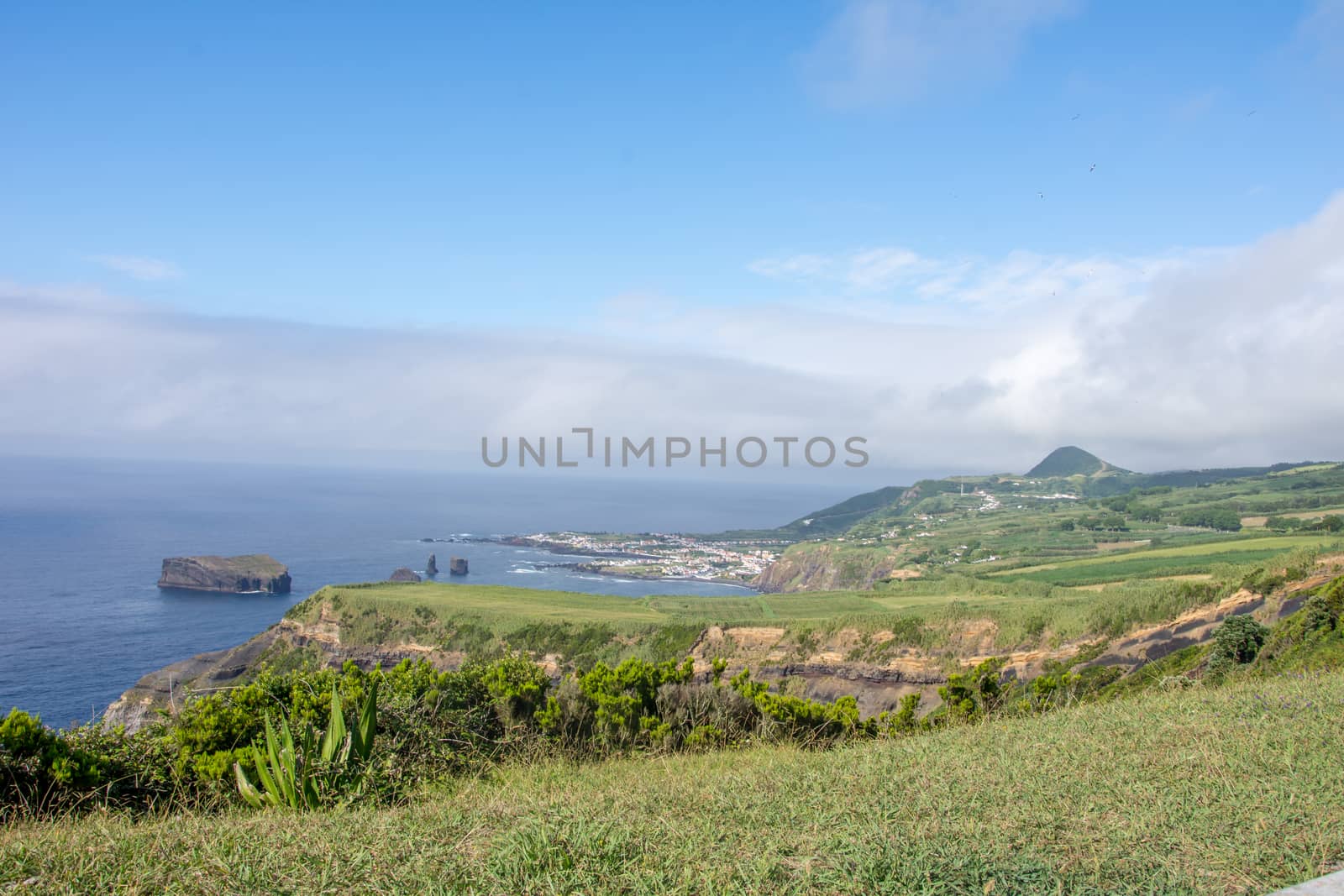 Walk on the Azores archipelago. Discovery of the island of Sao Miguel, Azores. Portugal