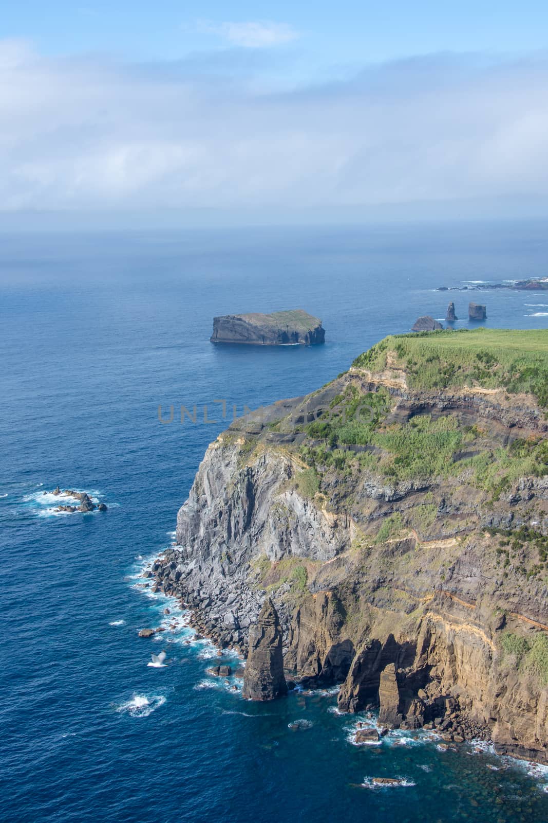 Walk on the Azores archipelago. Discovery of the island of Sao Miguel, Azores. Portugal
