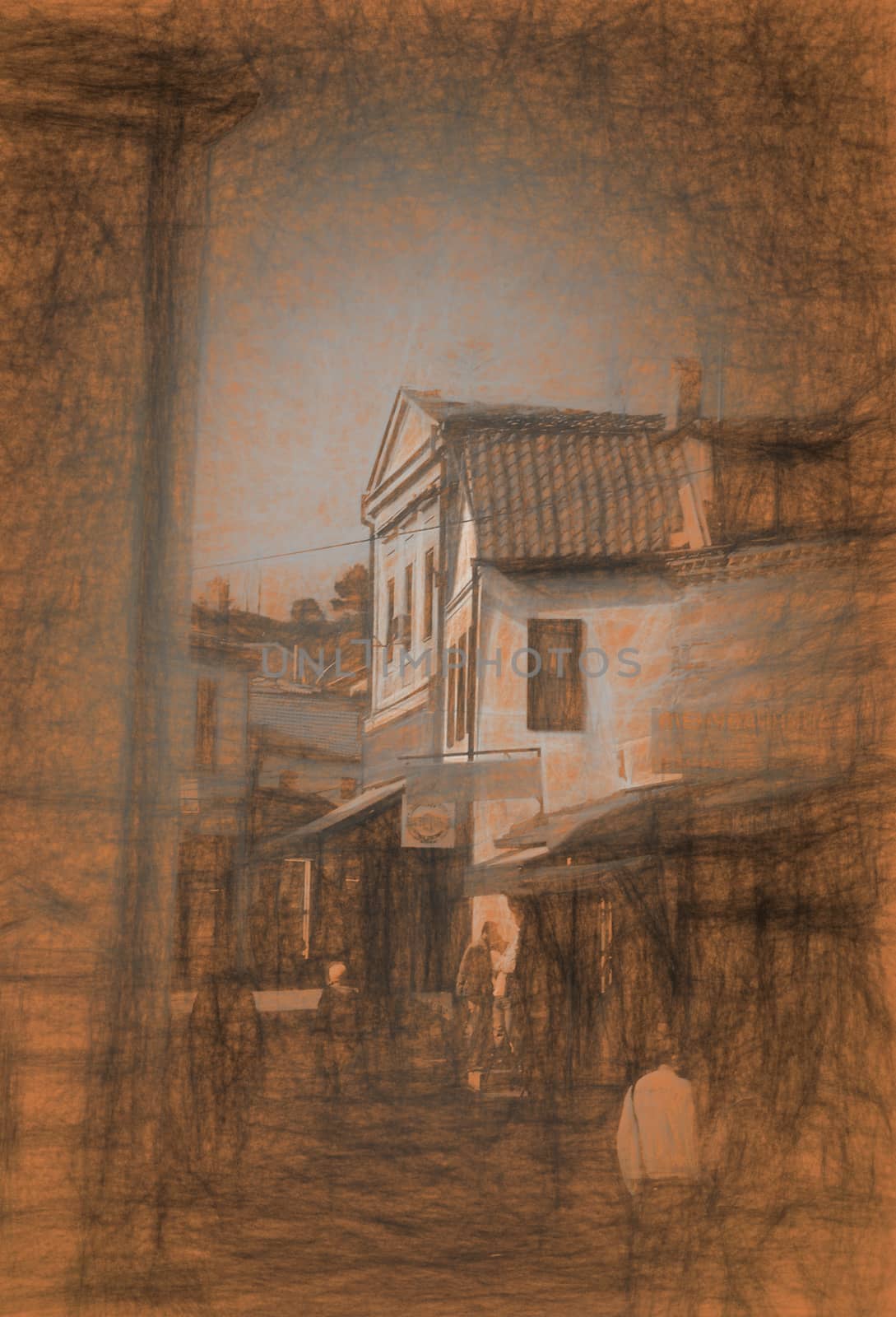 3d illustration of olt town houses
 by vitanovski
