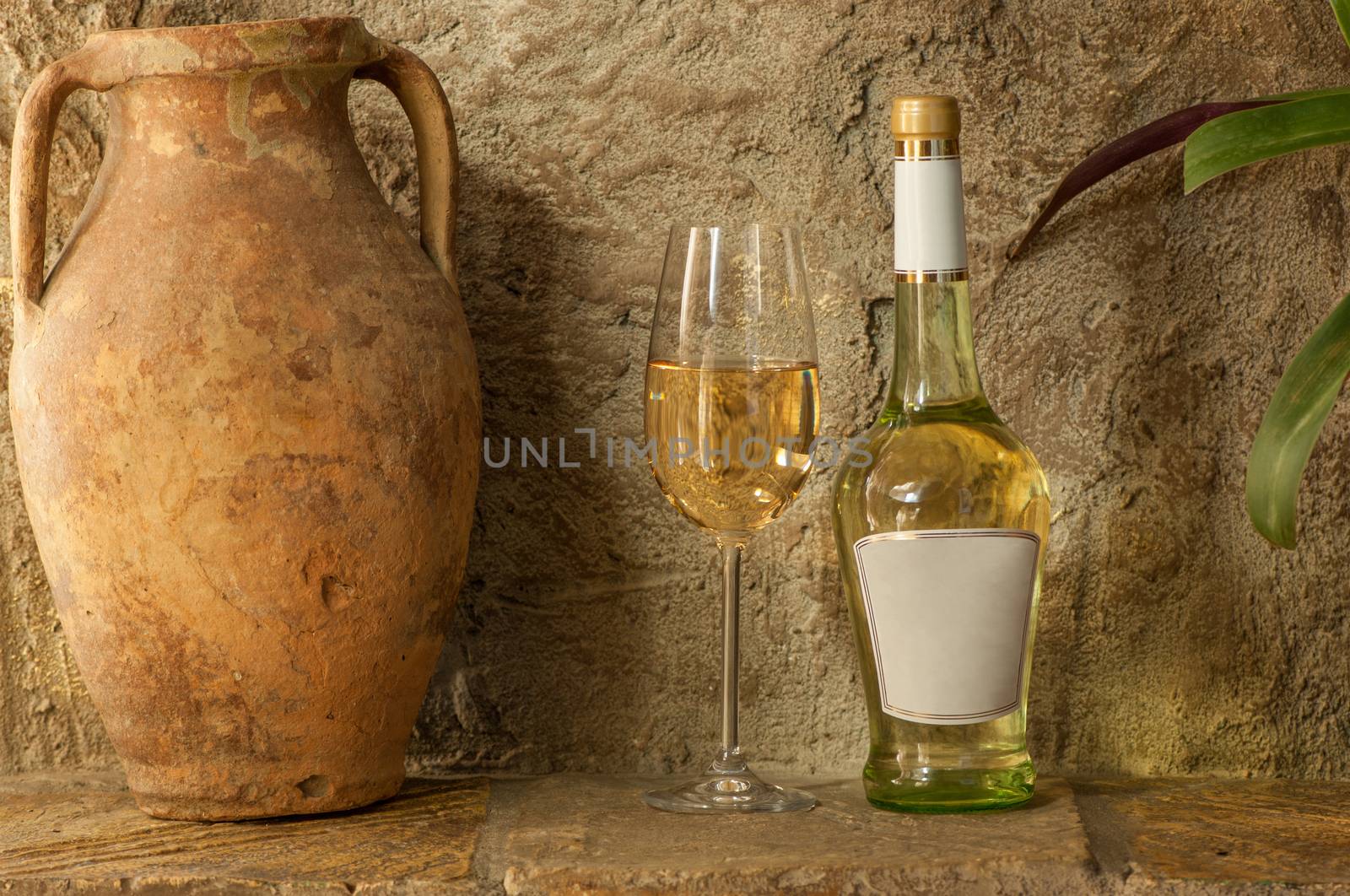 white wine and old jug by A_Karim