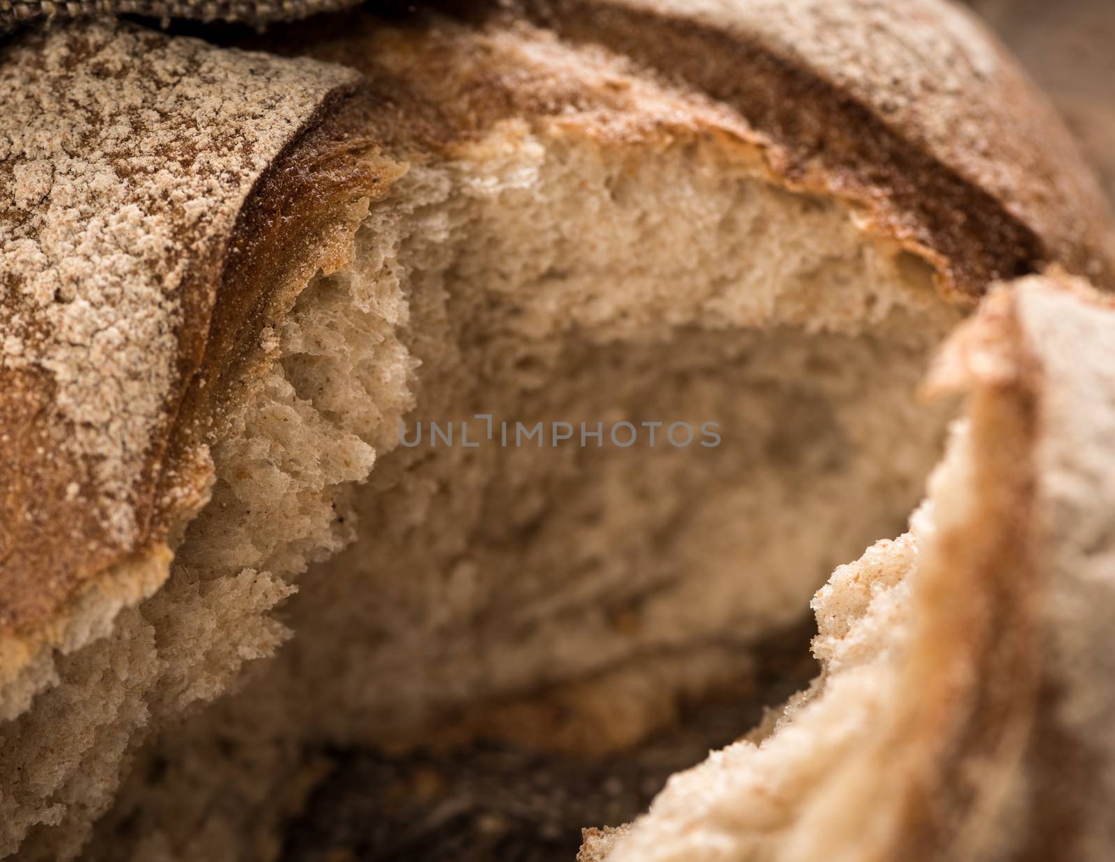 loaf of bread top view by A_Karim