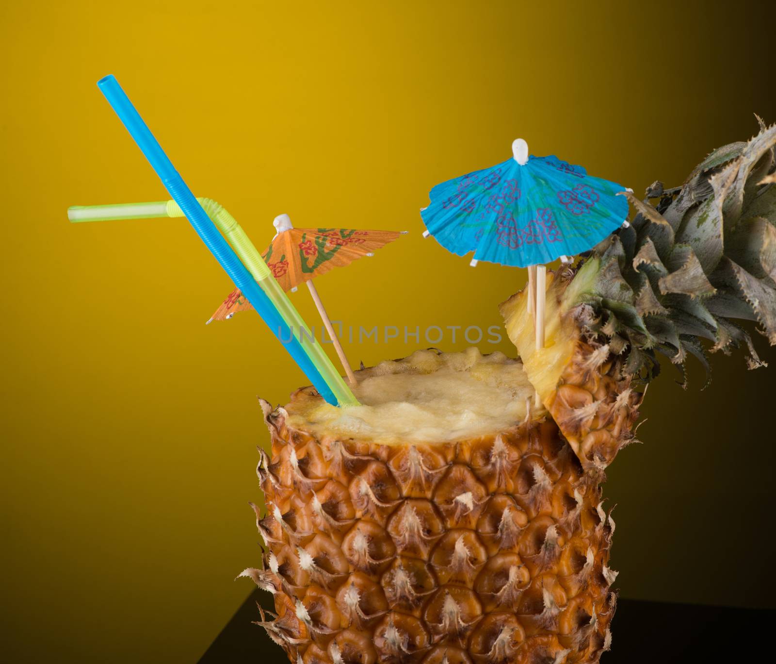 cocktail in a pineapple by A_Karim