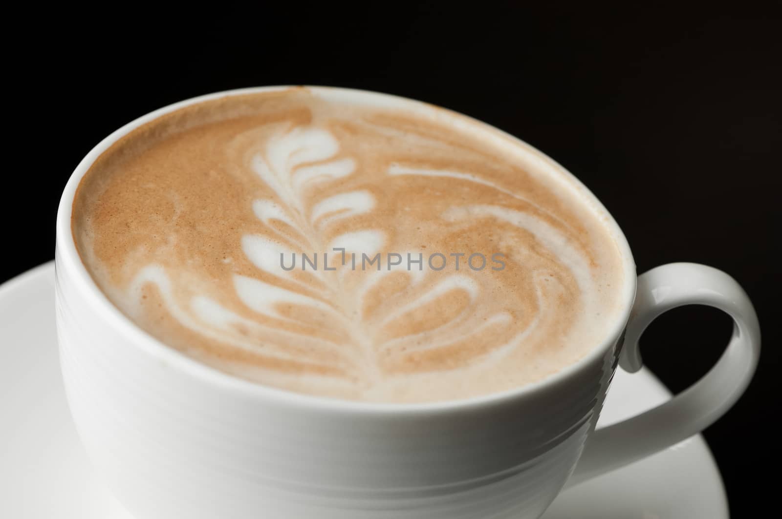 cup of coffee on a dark background by A_Karim