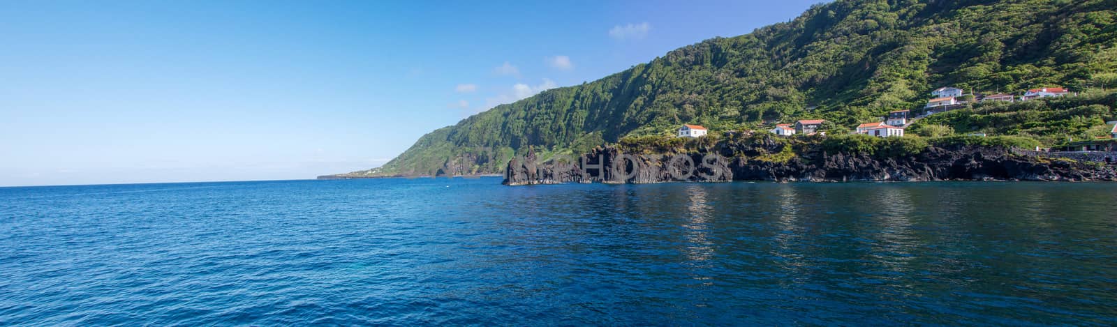 Walk on the Azores archipelago. Discovery of the island of sao jorge, Azores. Portugal. , Azores. Portugal. Velas