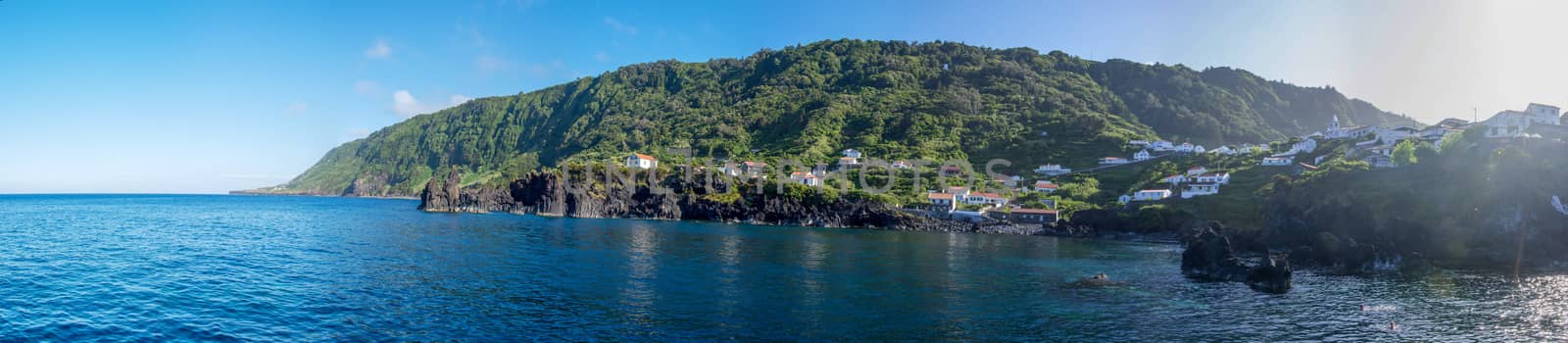 Walk on the Azores archipelago. Discovery of the island of sao jorge, Azores. Portugal. , Azores. Portugal. Velas