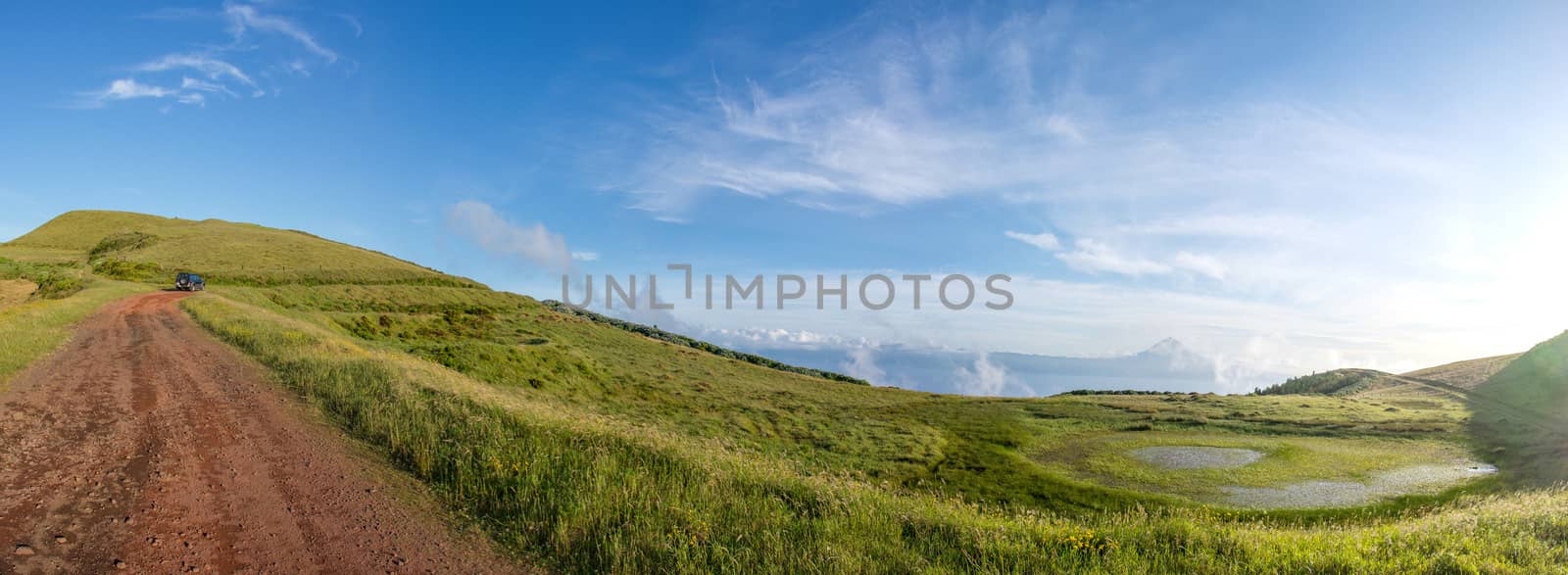 Walk on the Azores archipelago. Discovery of the island of sao jorge, Azores. Portugal. , Azores. Portugal. Velas