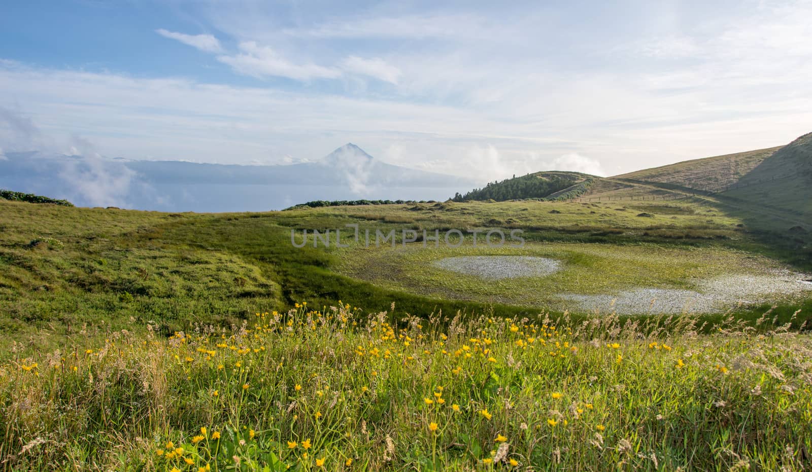 Walk on the Azores archipelago. Discovery of the island of sao jorge, Azores. Portugal. , Azores. Portugal. Velas