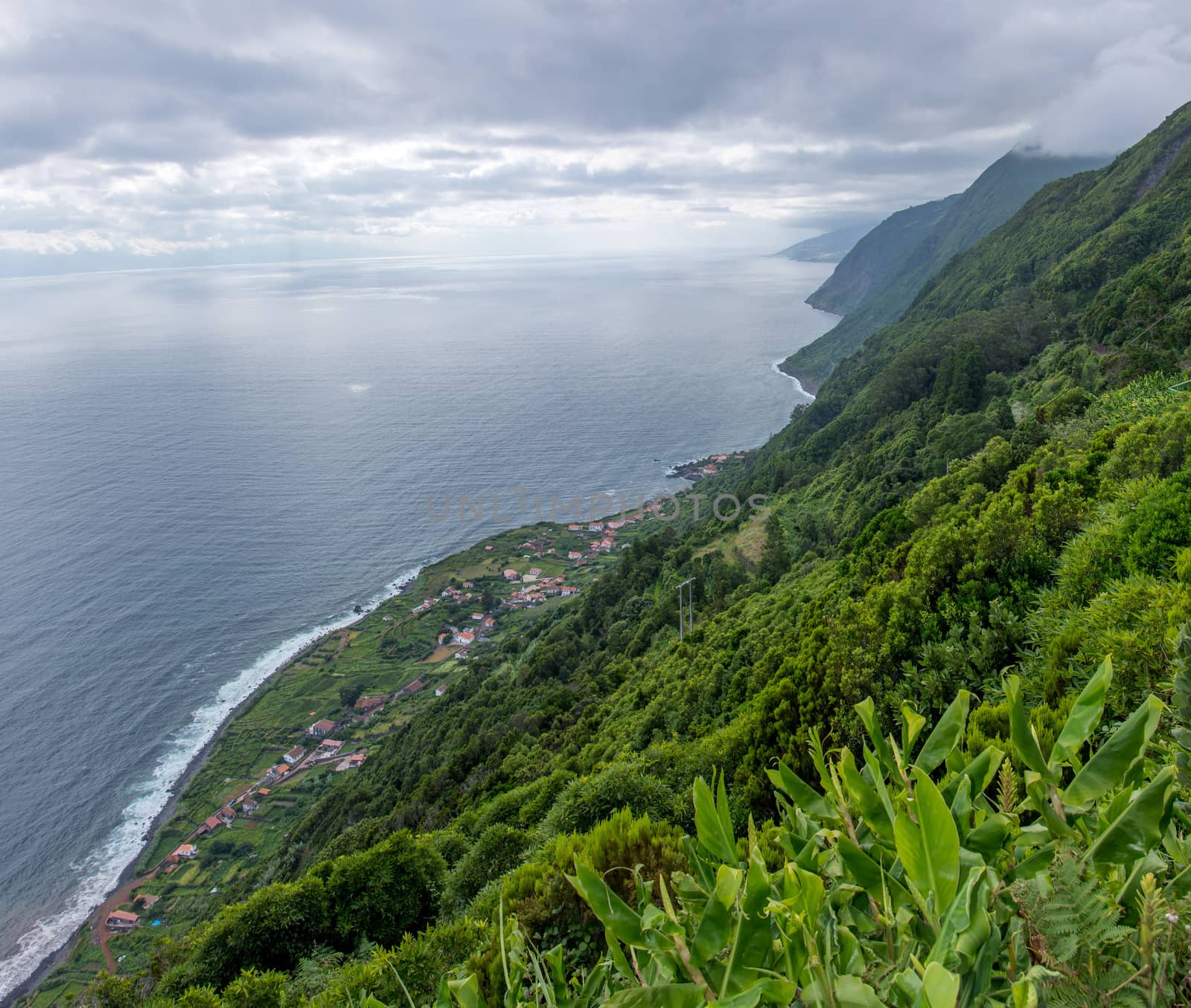 Walk on the Azores archipelago. Discovery of the island of sao jorge, Azores. Portugal. , Azores. Portugal. Velas
