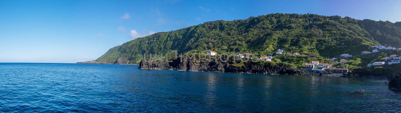 Walk on the Azores archipelago. Discovery of the island of sao jorge, Azores. Portugal. , Azores. Portugal. Velas