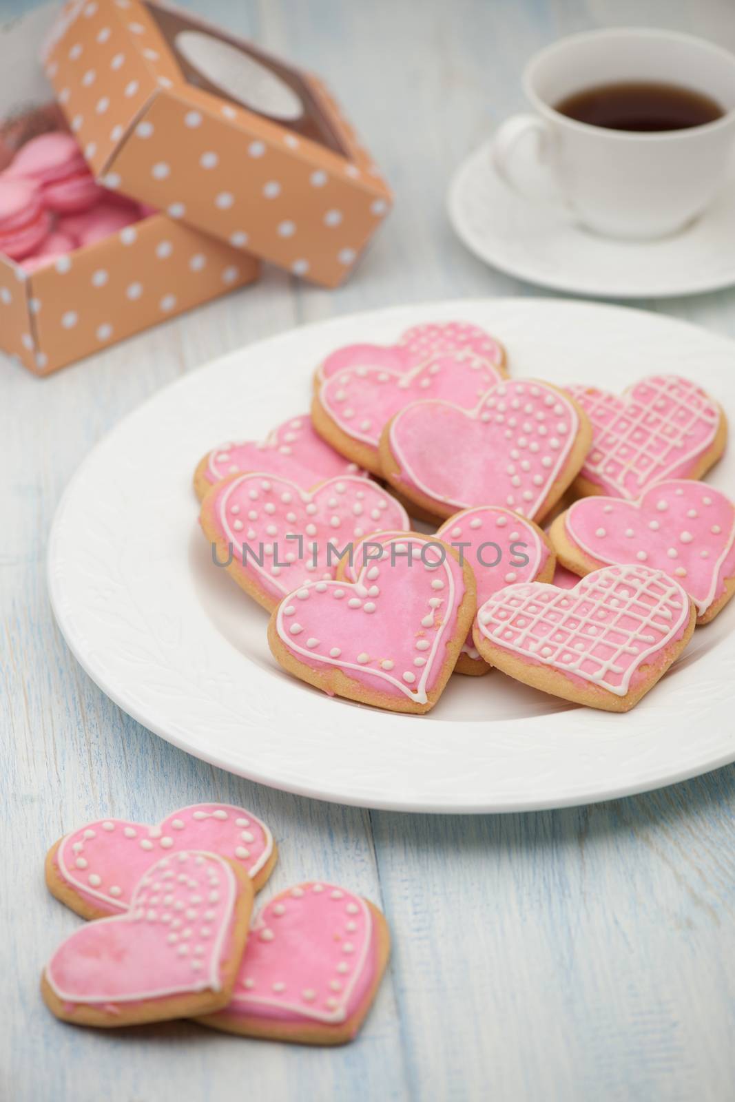 cookies in the shape of hearts on Valentine's Day by A_Karim