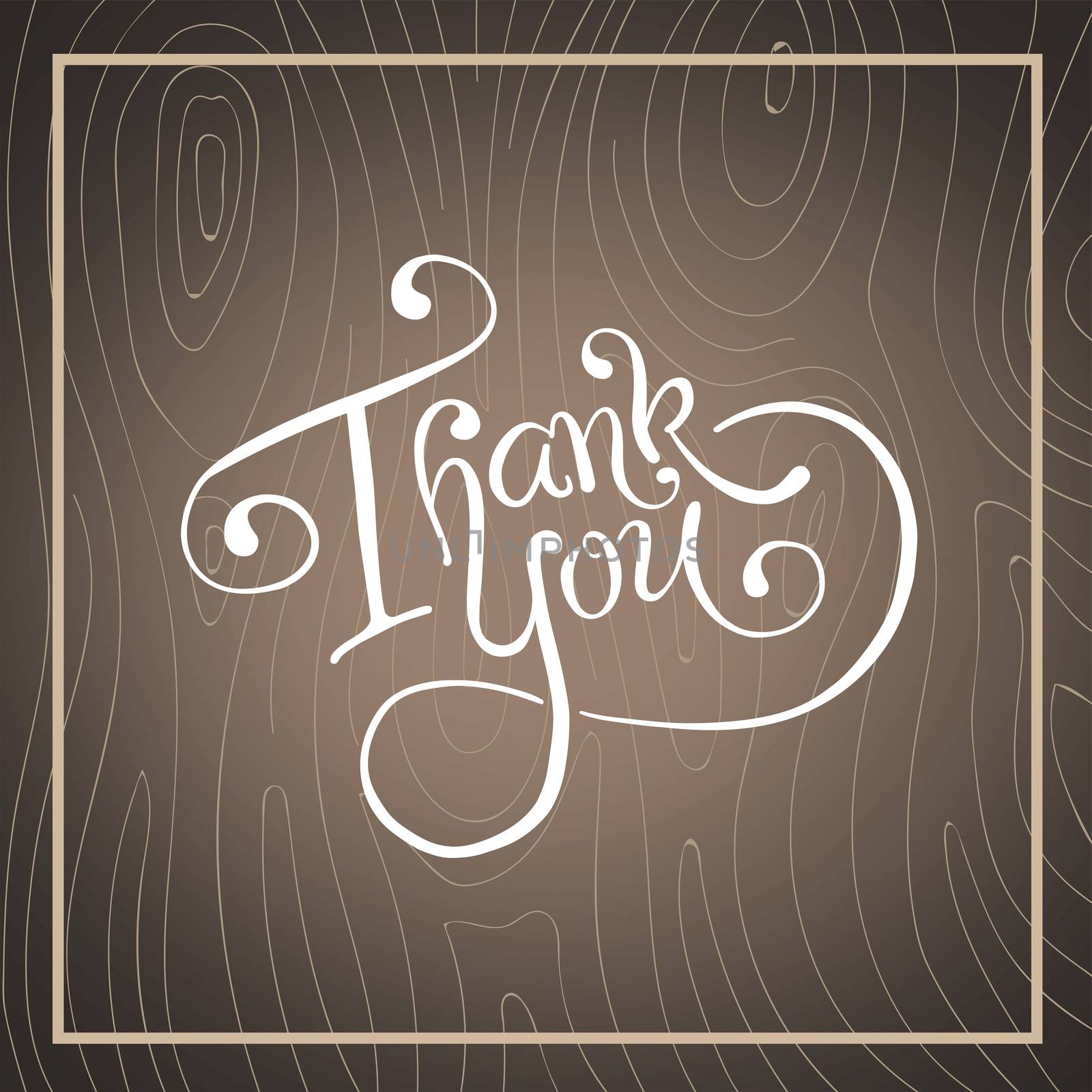 Digitally generated Thank you in cursive script